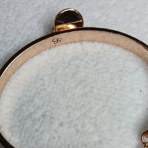 BCBGeneration Rose Gold Bangle Bracelet with Crystal Star Charm - Picture 5 of 5